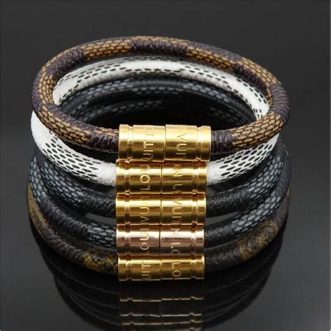 leather bracelets louis vuitton|louis vuitton stainless steel bracelet.